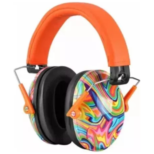 Protetor Auricular Concha Abafador Colorido/Laranja