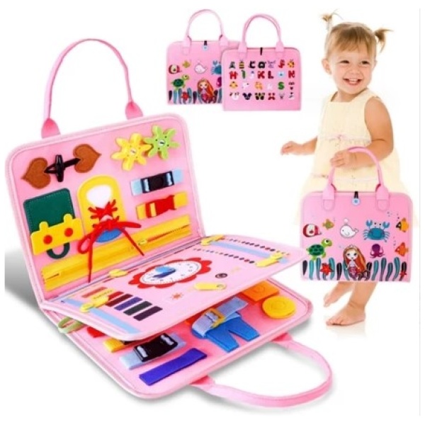 Maleta Educativa Montessori Rosa