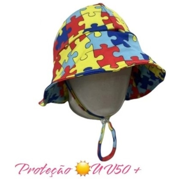 Chapéu de Praia Bucket Autismo Infantil
