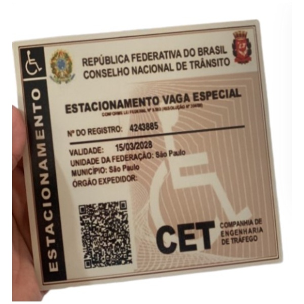 Placa de Estacionamento Personalizada