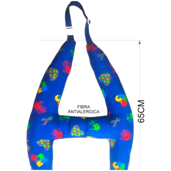 Almofada para carro - Cor Azul - Autismo